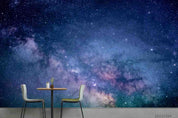 3D Blue Space Stars Wall Mural Wallpaper LQH 169- Jess Art Decoration