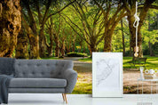 3D Woods Park Path Wall Mural Wallpaper SWW4168- Jess Art Decoration