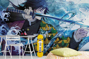 3D Cartoon Boy Sword Art Mural Wallpaper WJ 1349- Jess Art Decoration