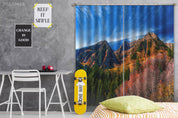 3D Landscape Mountain Green Woods Blue Sky Curtains and Drapes GD 4884- Jess Art Decoration