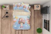 3D Cartoon Animal Car Quilt Cover Set Bedding Set Duvet Cover Pillowcases A359 LQH- Jess Art Decoration