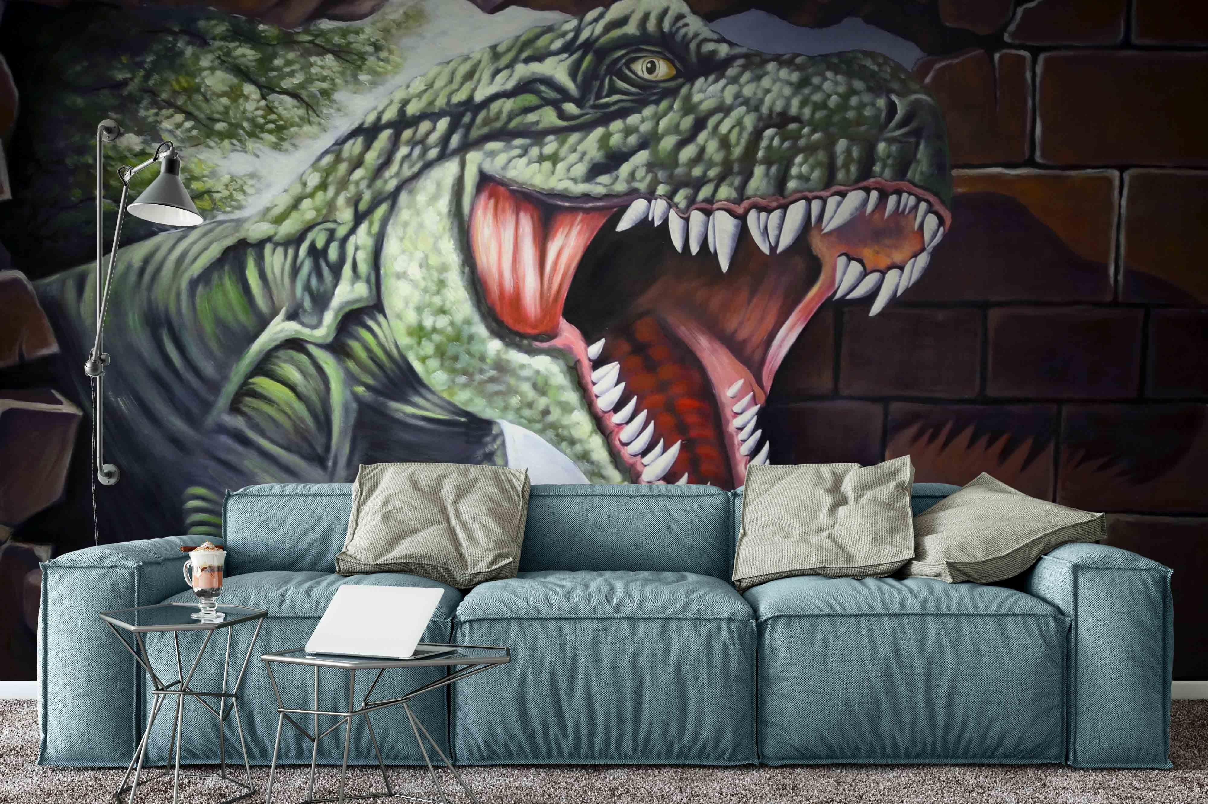 3D Dinosaur Jurassic Wall Mural Wallpaper 68- Jess Art Decoration