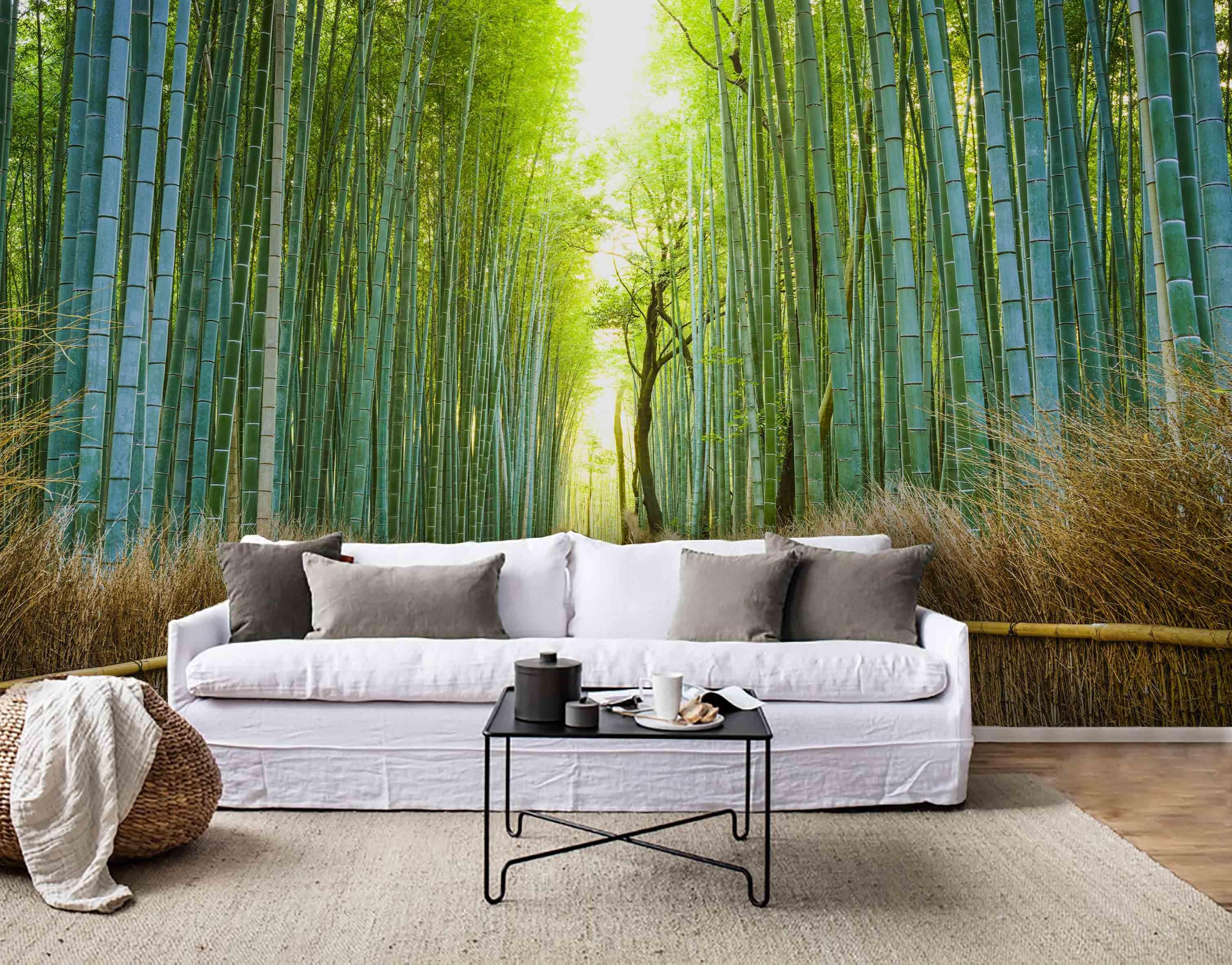 3D Bamboo Forest Road Wall Mural Wallpaper 255- Jess Art Decoration