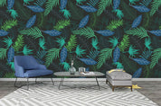 3D Green Blue Leaves Wall Mural Wallpaper 57- Jess Art Decoration