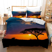 3D Sunset Sky Tree Landscape Quilt Cover Set Bedding Set Duvet Cover Pillowcases 48 LQH- Jess Art Decoration