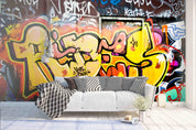 3D colorful abstract graffiti wall mural wallpaper 64- Jess Art Decoration