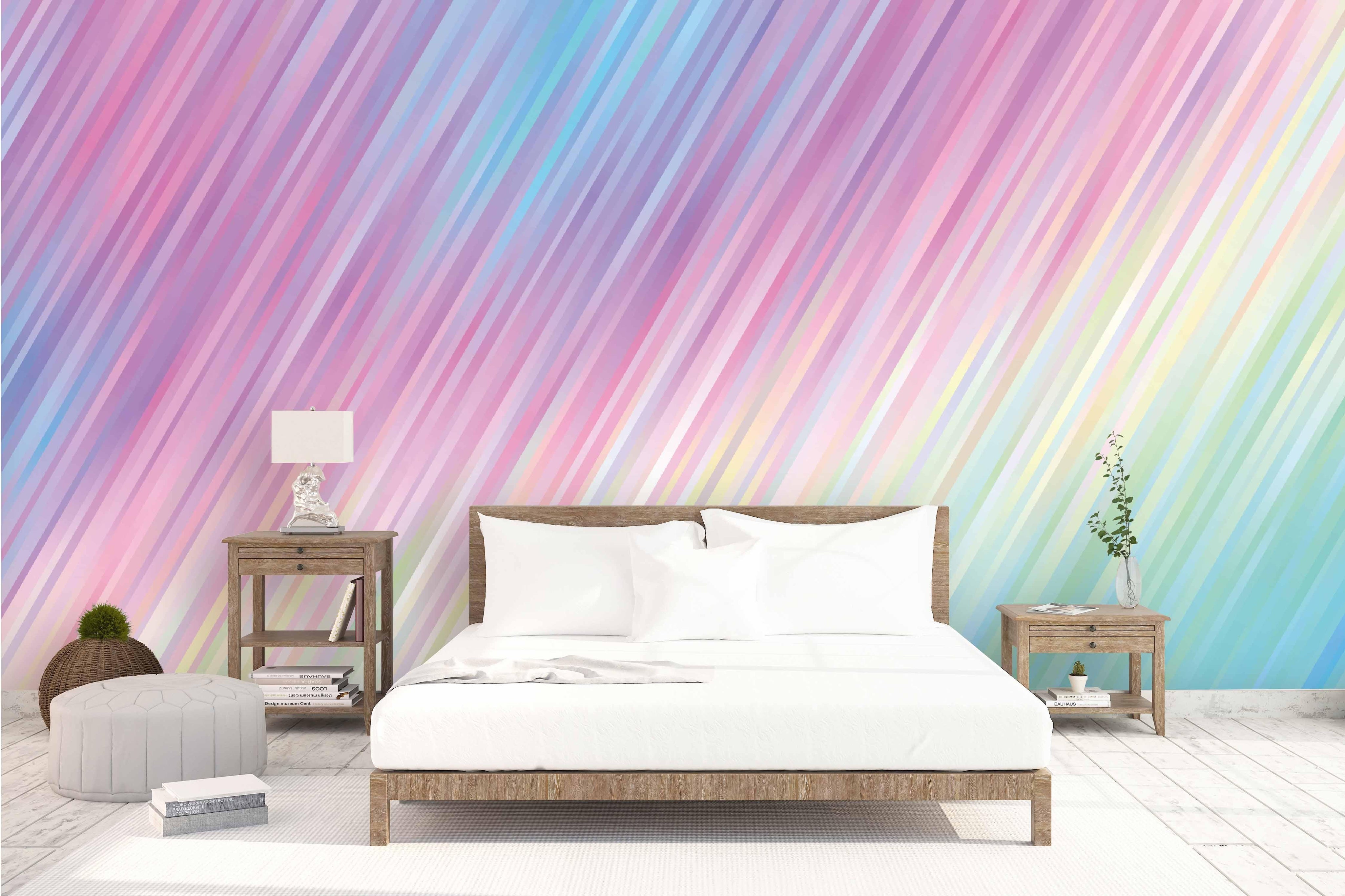 3D Color Line Gradient Wall Mural Wallpaper 21- Jess Art Decoration