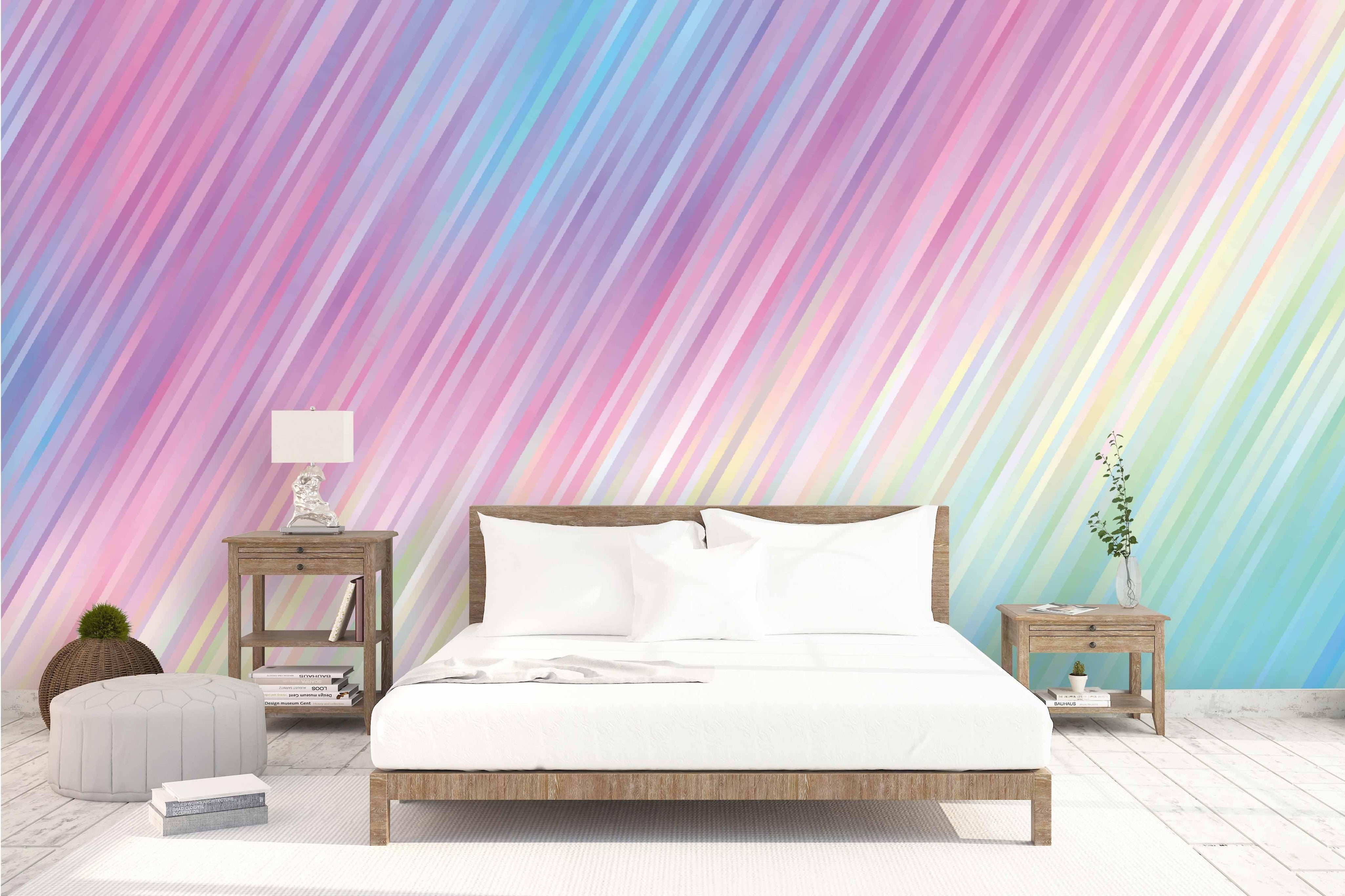 3D Color Line Gradient Wall Mural Wallpaper 21- Jess Art Decoration