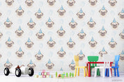 3D Cartoon Cute Pug Wall Mural Wallpaper LXL 332- Jess Art Decoration