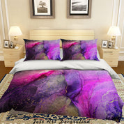 3D Abstract Color Marble Quilt Cover Set Bedding Set Duvet Cover Pillowcases 312- Jess Art Decoration