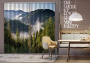 3D Landscape Mountain Forest Fog Canyon Curtains and Drapes GD 2986- Jess Art Decoration
