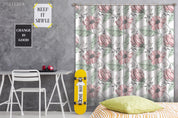 3D Hand Drawn Floral Pink Curtains and Drapes LLL 630- Jess Art Decoration
