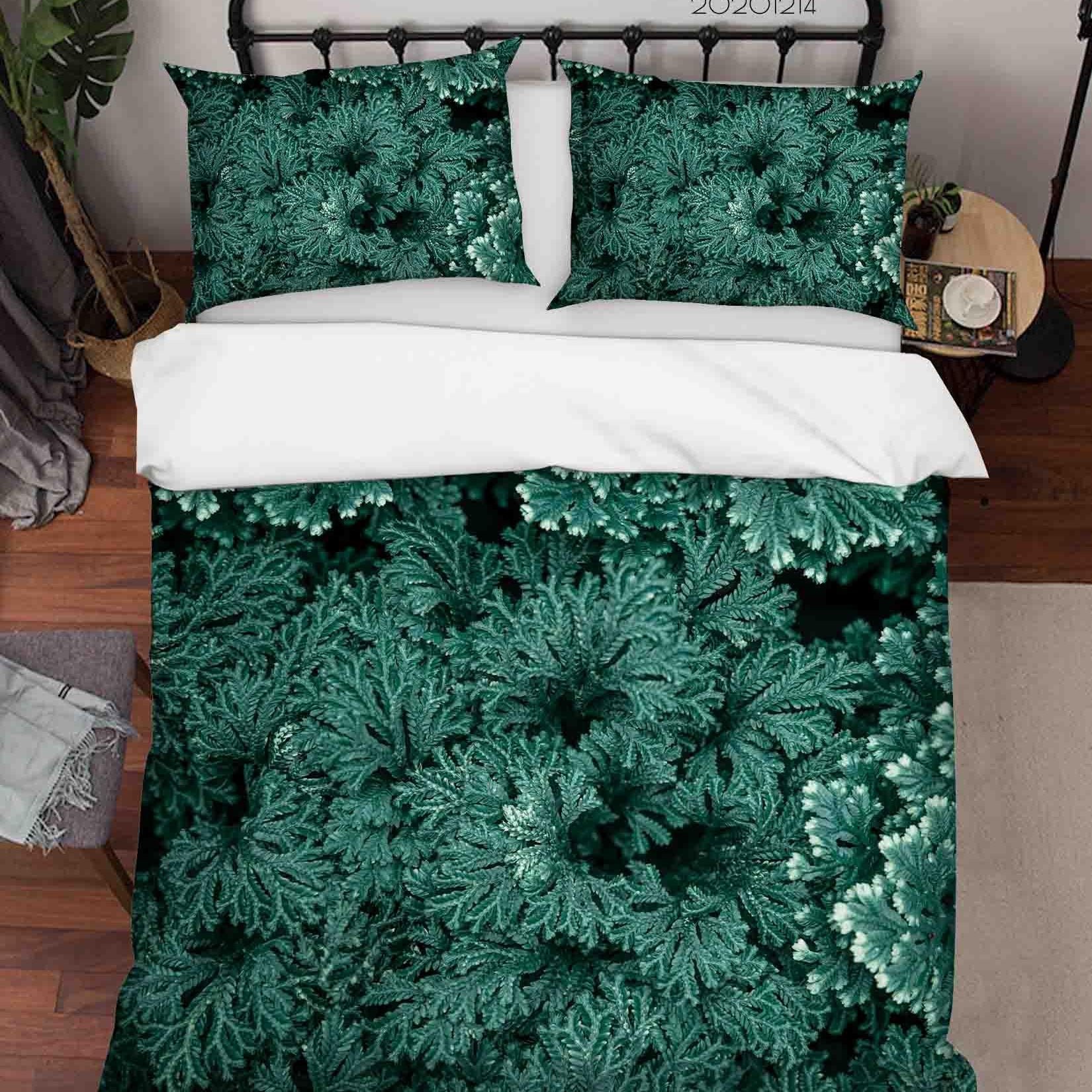 3D Abstract Green Pattern Quilt Cover Set Bedding Set Duvet Cover Pillowcases LXL- Jess Art Decoration