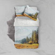 3D Landscape Mountains Forest Quilt Cover Set Bedding Set Pillowcases 104- Jess Art Decoration