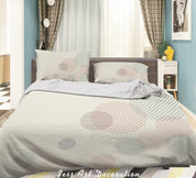 3D Geometric Round Quilt Cover Set Bedding Set Duvet Cover Pillowcases LXL- Jess Art Decoration