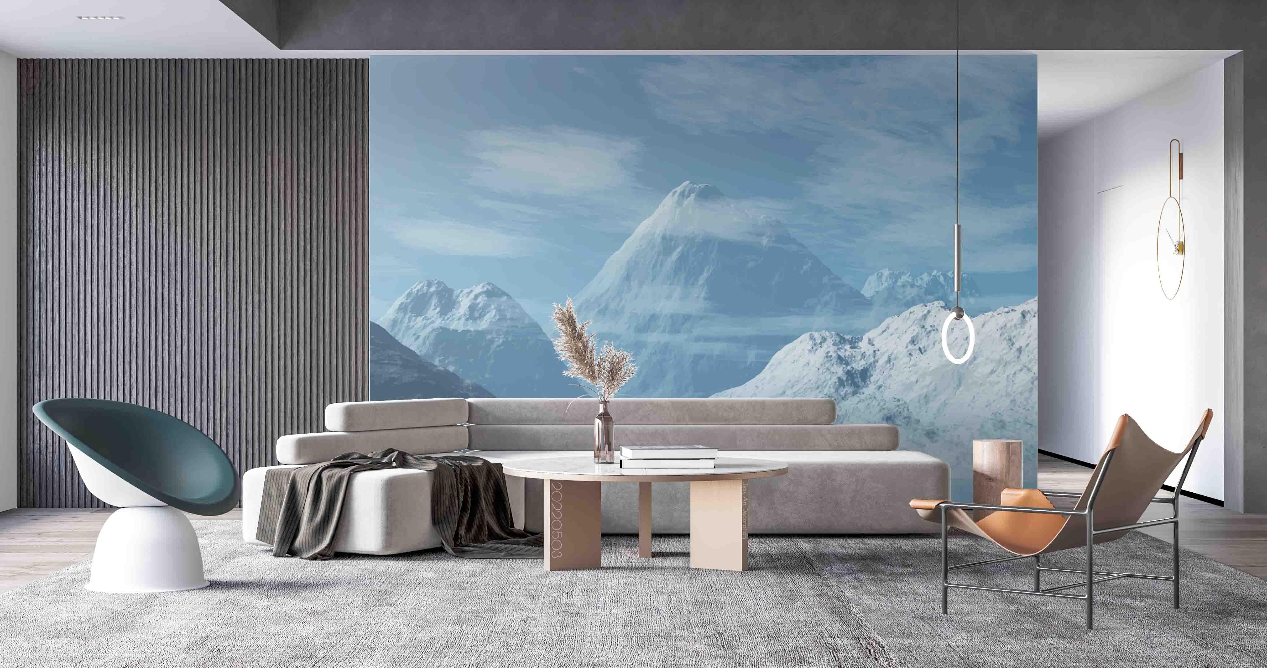 3D Snow Mountain Wall Mural Wallpaper SWW 128- Jess Art Decoration