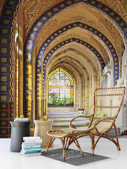 3D Corridor Arch Building Window Wall Mural Wallpaper 74- Jess Art Decoration