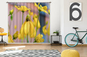 3D Nature Blossom Plant Field Meadow Flower Curtains and Drapes GD 3503- Jess Art Decoration