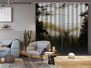 3D Woods Misty Scenery Curtains and Drapes GD 2832- Jess Art Decoration