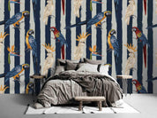3D Oil Painting Bird Black Stripe Wall Mural Wallpaper LXL 1487- Jess Art Decoration