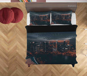 3D City Architecture Night View Quilt Cover Set Bedding Set Duvet Cover Pillowcases 43 LQH- Jess Art Decoration