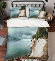 3D Sea Forest Landscape Quilt Cover Set Bedding Set Duvet Cover Pillowcases 76- Jess Art Decoration