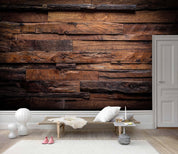 3D Brown Wood Board Texture Wall Mural Wallpaper LQH 36- Jess Art Decoration