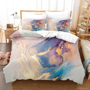3D Colorful Marble Texture Quilt Cover Set Bedding Set Duvet Cover Pillowcases 60- Jess Art Decoration