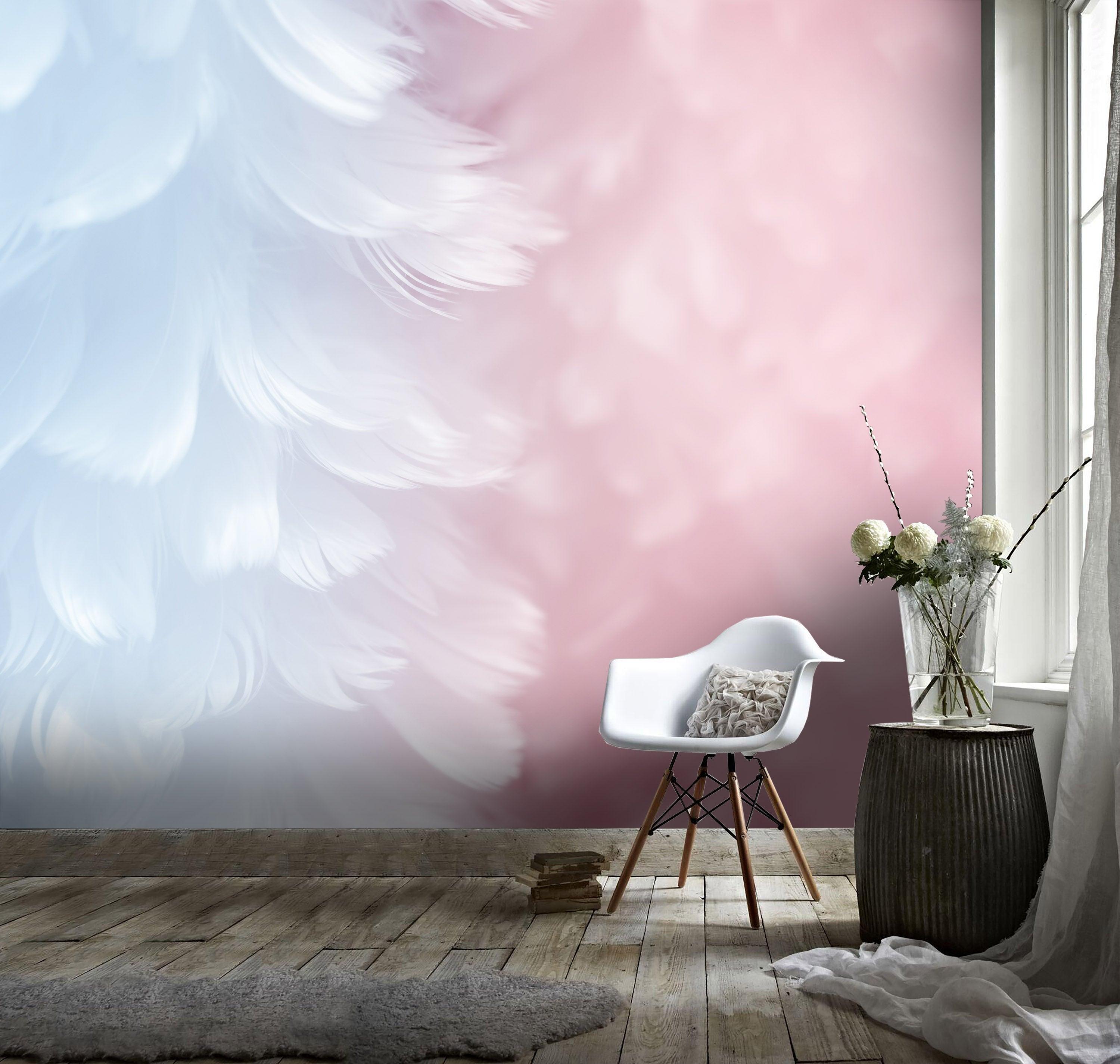 3D White Feather Wall Mural Wallpaper 71- Jess Art Decoration