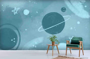 3D Hand Drawn Planets Stars Wall Mural Wallpaper LQH 104- Jess Art Decoration