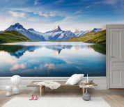3D Lake And Snow Mountain Wall Mural Wallpaper 14- Jess Art Decoration