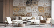 3D Wooden Floral Texture Wall Mural Wallpaper sww 33- Jess Art Decoration