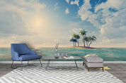 3D blue sky sea coconut tree wall mural wallpaper 71- Jess Art Decoration