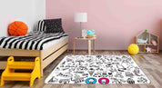 3D Funny Life Illustration Doodle Non-Slip Rug Mat 90- Jess Art Decoration