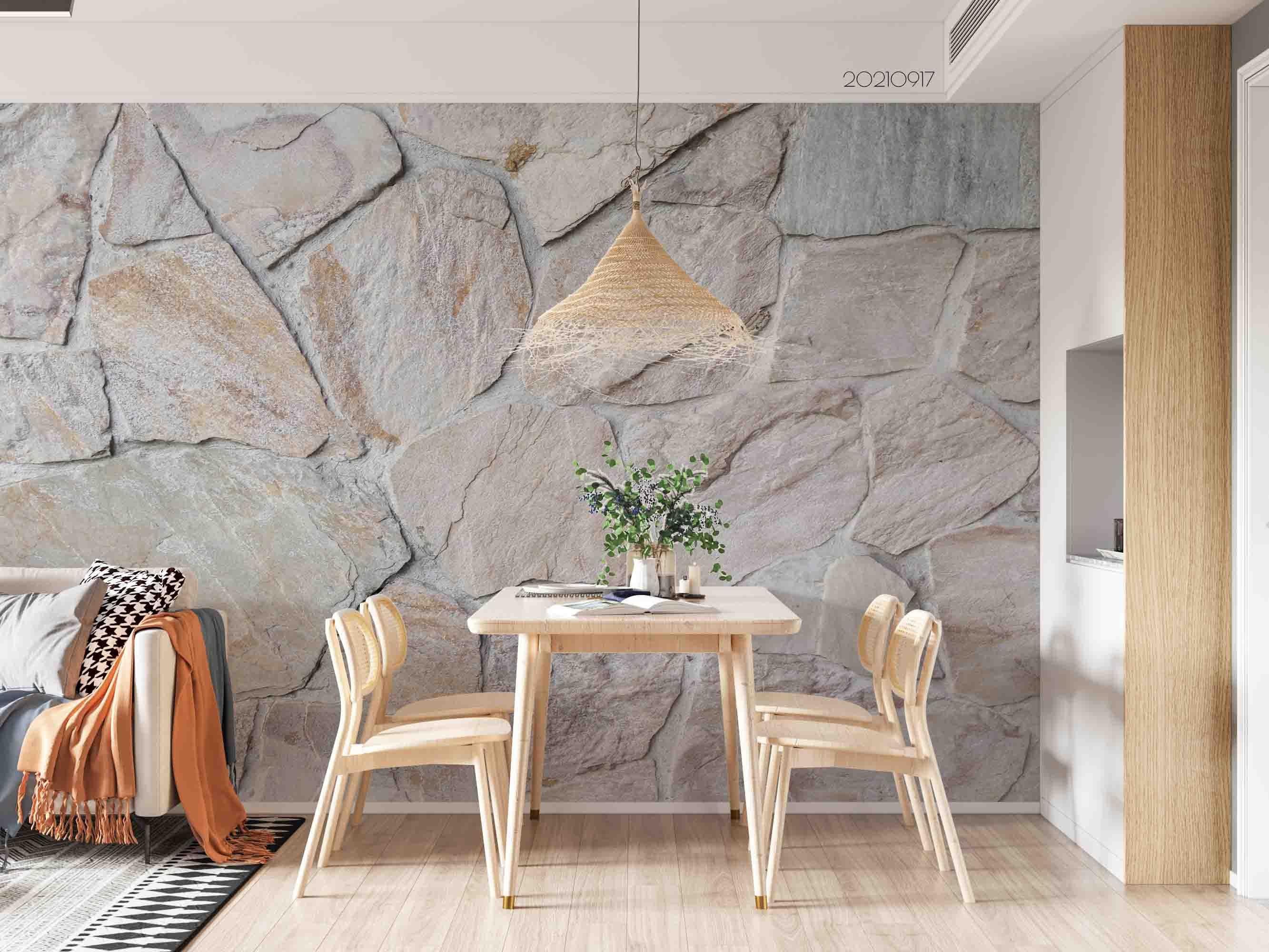 3D Stone Wall Texture Wall Mural Wallpaper LQH 38- Jess Art Decoration