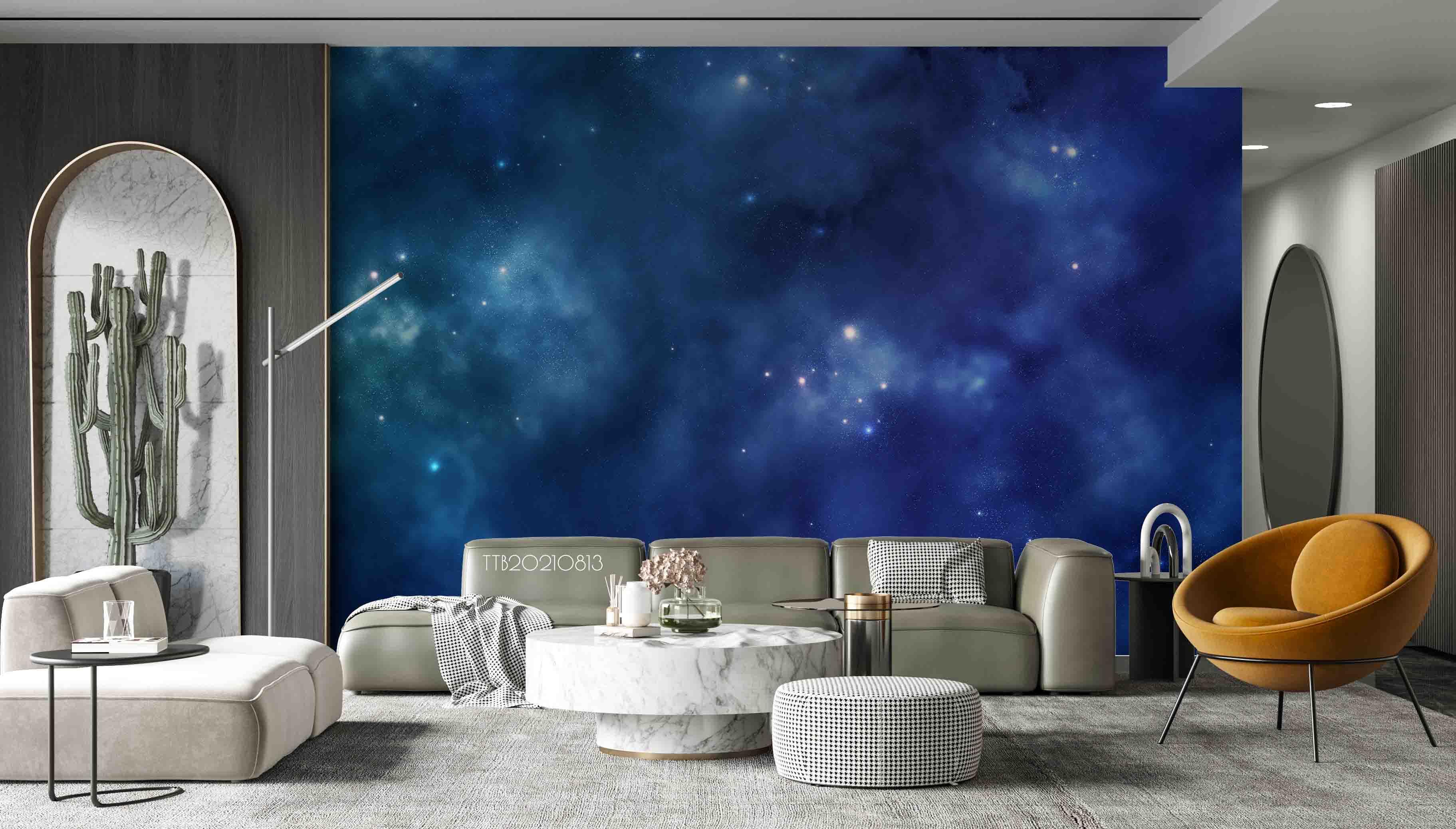 3D Fantasy Starry Sky Clouds Wall Mural WallpaperSWW5103- Jess Art Decoration