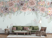 3D Floral Butterfly Leaf Wall Mural Wallpaper WJ 2077- Jess Art Decoration