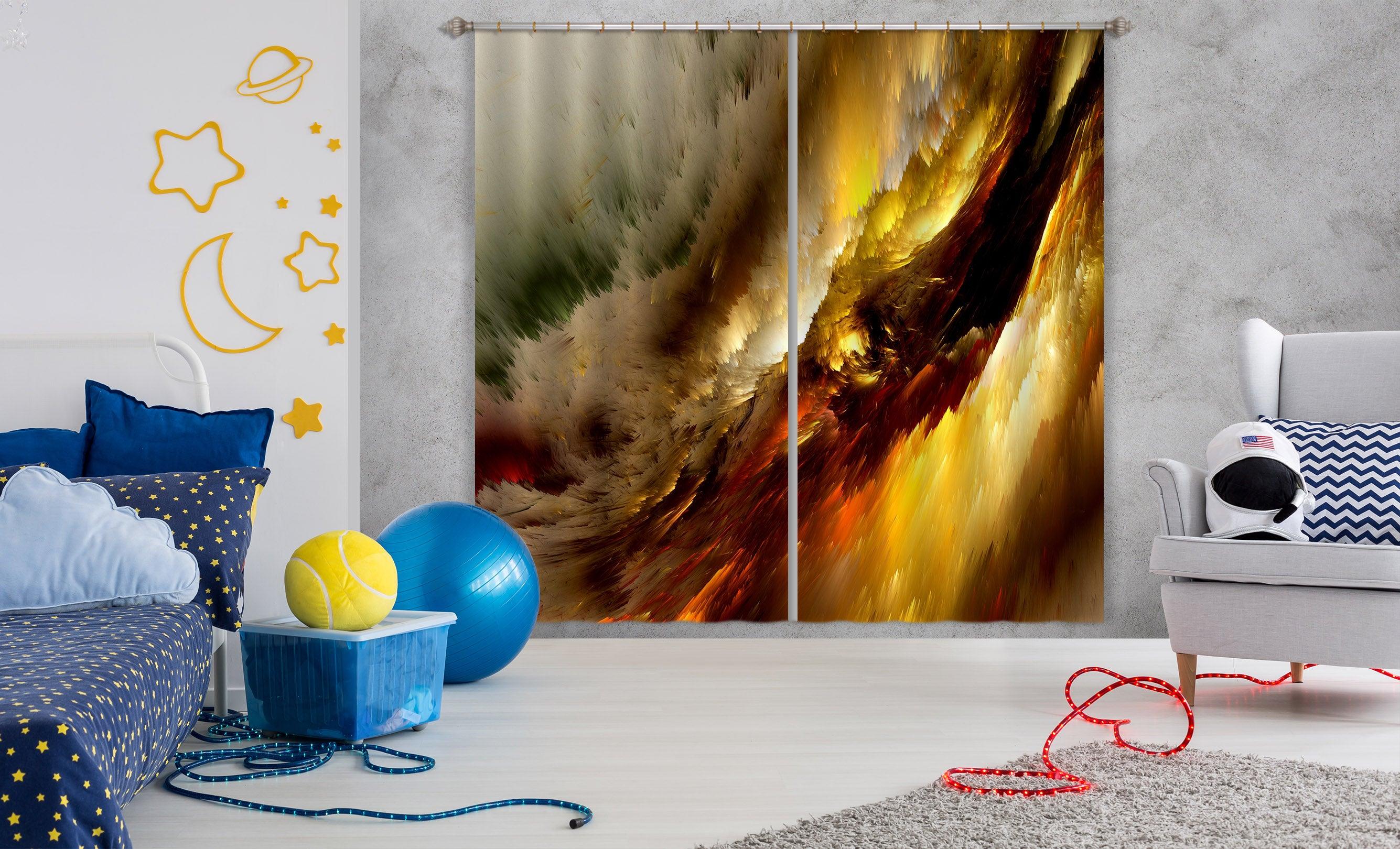 3D Abstract Cloud Pattern Curtains and Drapes A36- Jess Art Decoration