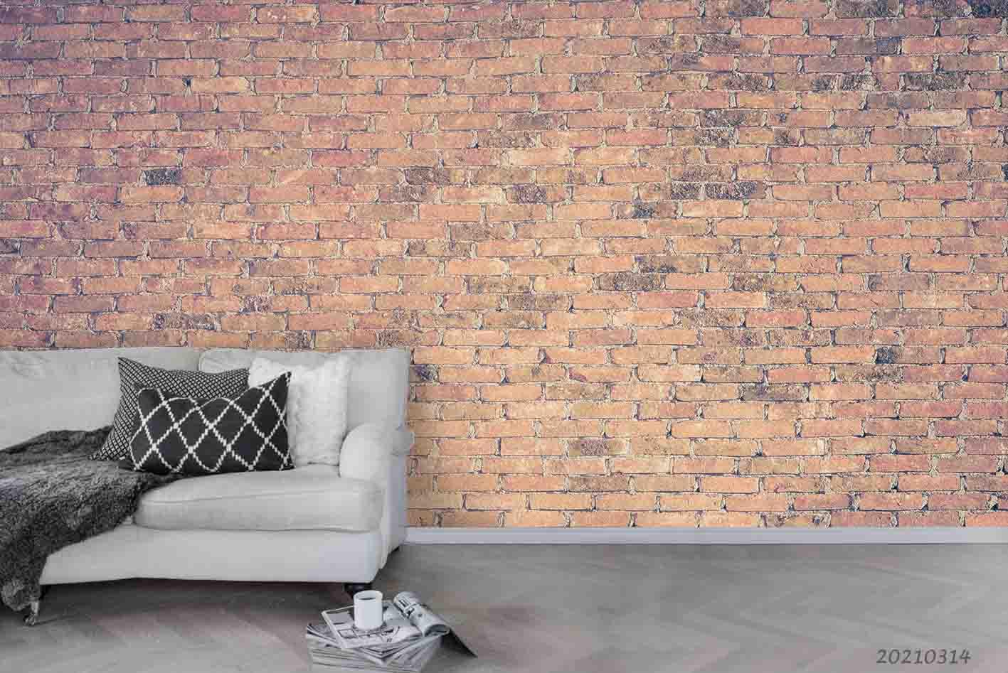 3D Brick Wall Texture Wall Mural Wallpaper LQH 238- Jess Art Decoration