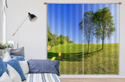 3D Countryside Meadow Woods Curtains and Drapes GD 427- Jess Art Decoration