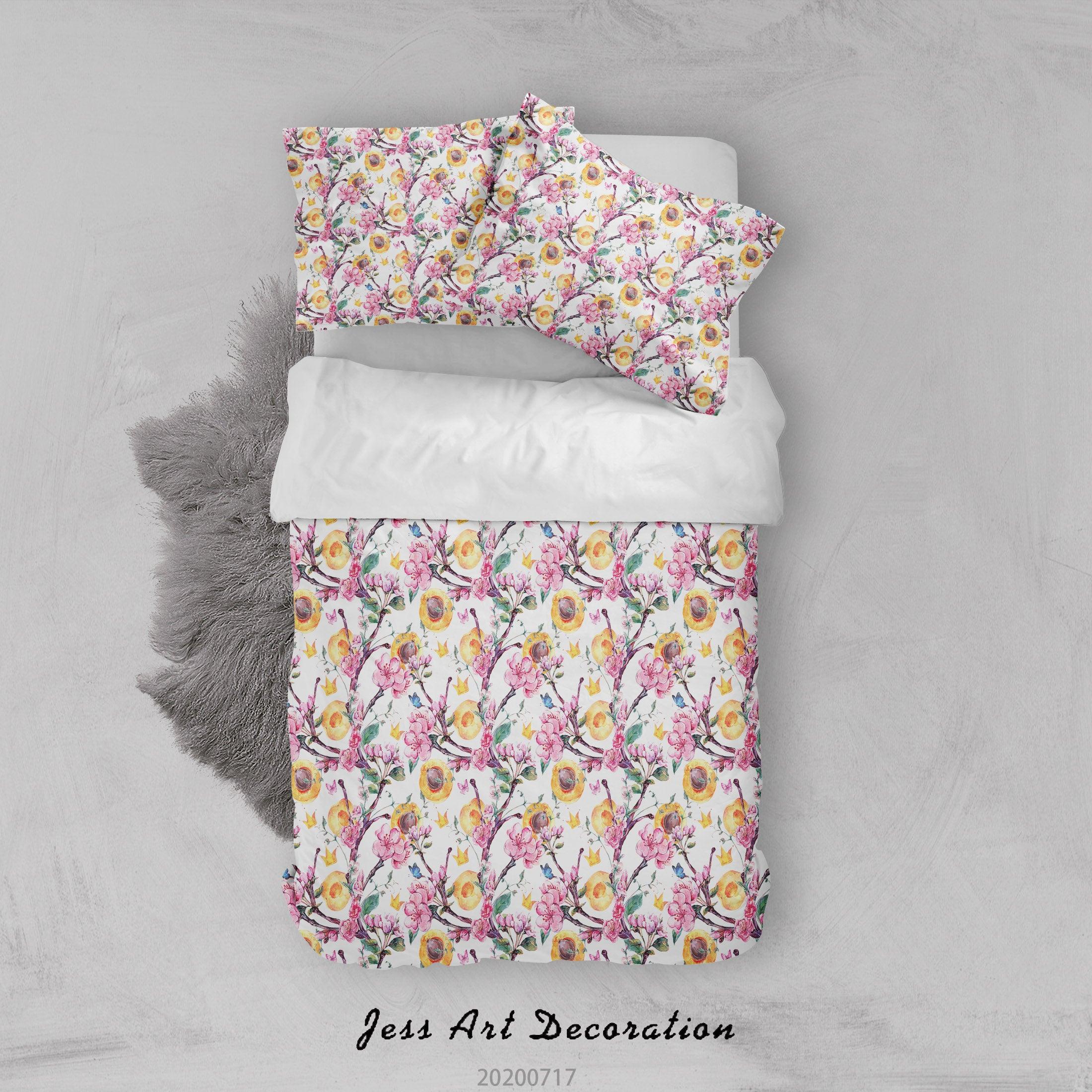 3D Vintage Floral Quilt Cover Set Bedding Set Duvet Cover Pillowcases WJ 1617- Jess Art Decoration