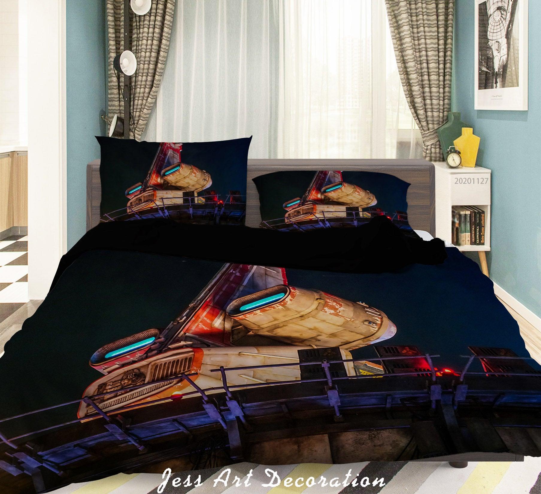 3D Abstract Dark Space Detector Quilt Cover Set Bedding Set Duvet Cover Pillowcases LXL- Jess Art Decoration