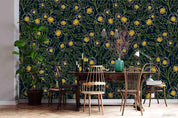 3D Dark Floral Wall Mural Wallpaper SF71- Jess Art Decoration