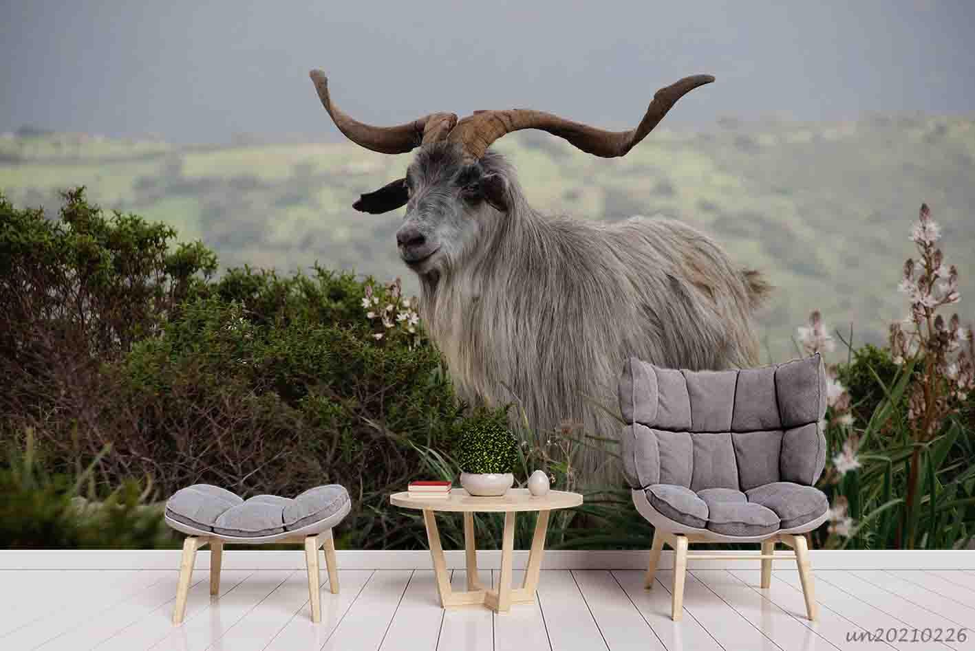 3D Wild Animal Antelope Wall Mural Wallpaper LQH 57- Jess Art Decoration