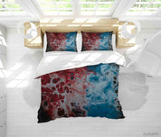 3D Abstract Blue Marble Quilt Cover Set Bedding Set Duvet Cover Pillowcases 65- Jess Art Decoration