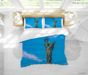 3D Blue Sky Sculpture Quilt Cover Set Bedding Set Duvet Cover Pillowcases 292- Jess Art Decoration