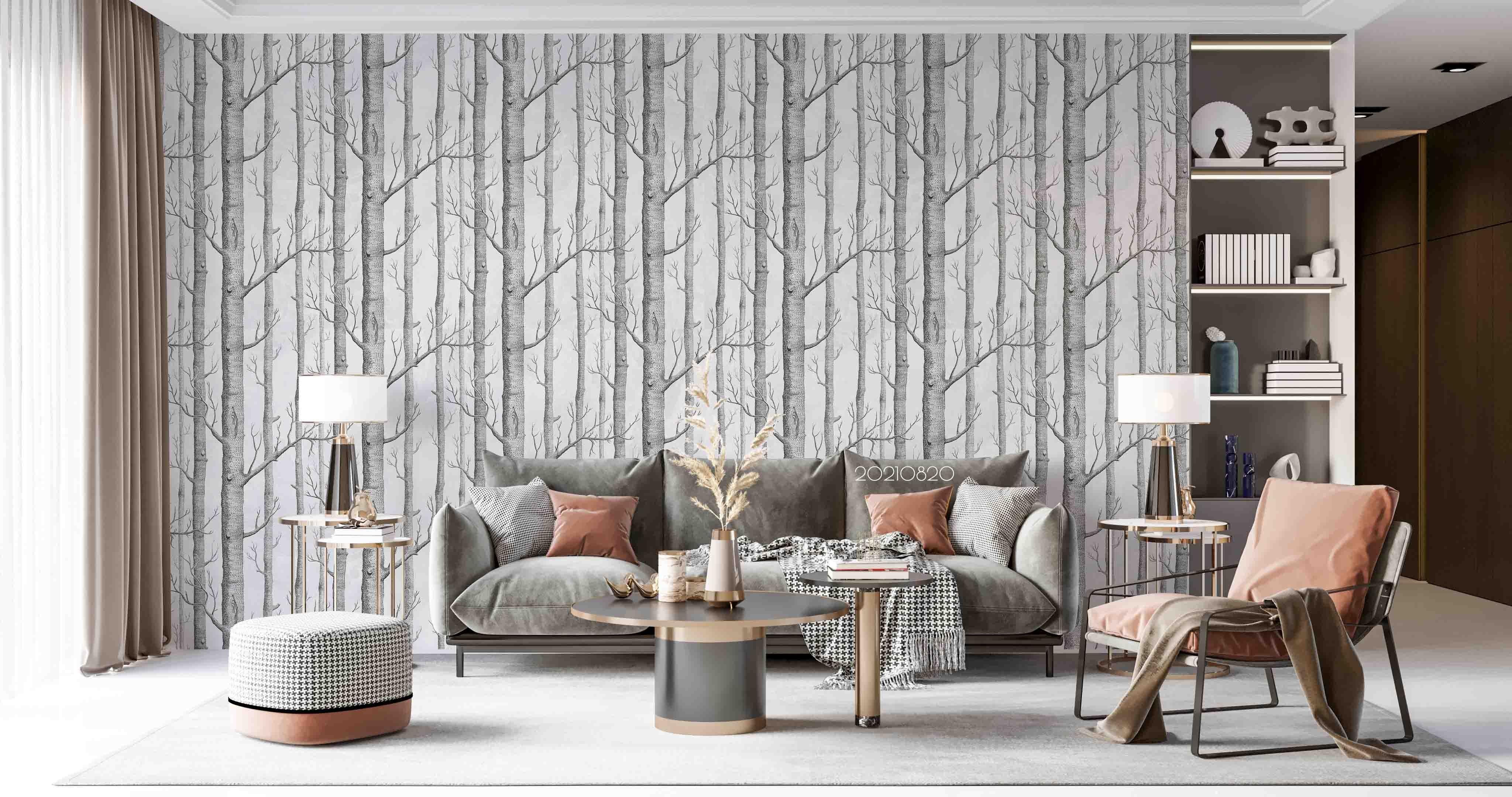 3D Hand Drawn Forest Landscape Wall Mural Wallpaper LQH 369- Jess Art Decoration