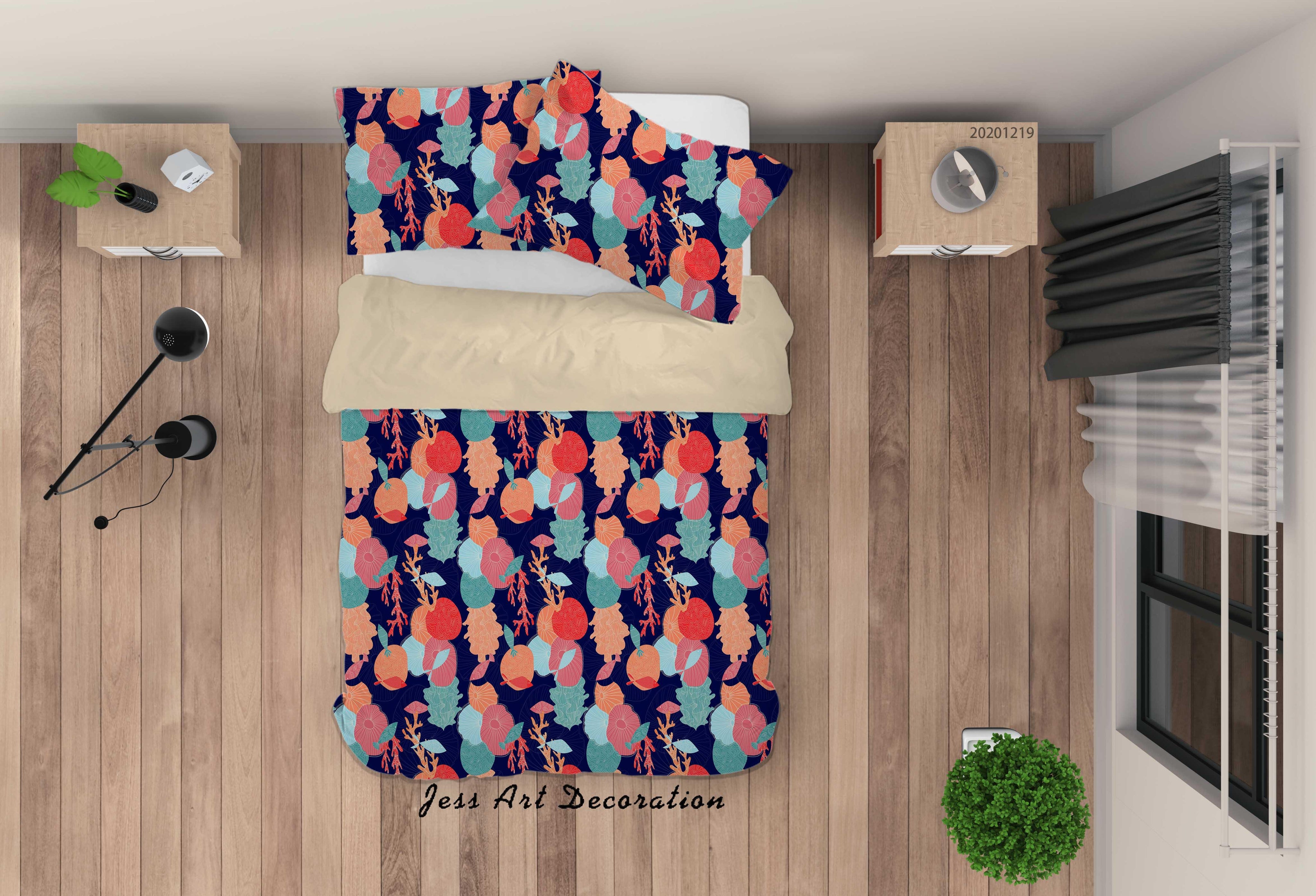 3D Abstract Color Pattern Quilt Cover Set Bedding Set Duvet Cover Pillowcases 47- Jess Art Decoration