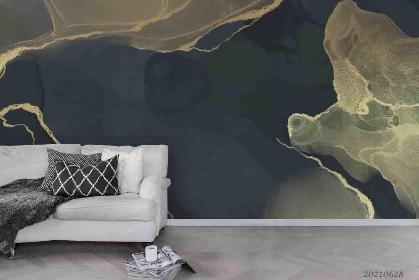 3D Abstract Marble Texture Wall Mural Wallpaper LQH 226- Jess Art Decoration