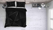 3D Abstract Black Geometry Quilt Cover Set Bedding Set Duvet Cover Pillowcases 336- Jess Art Decoration
